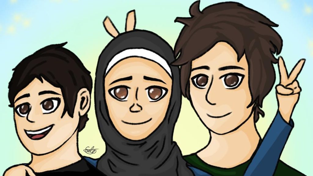 Drawing of my brothers and I